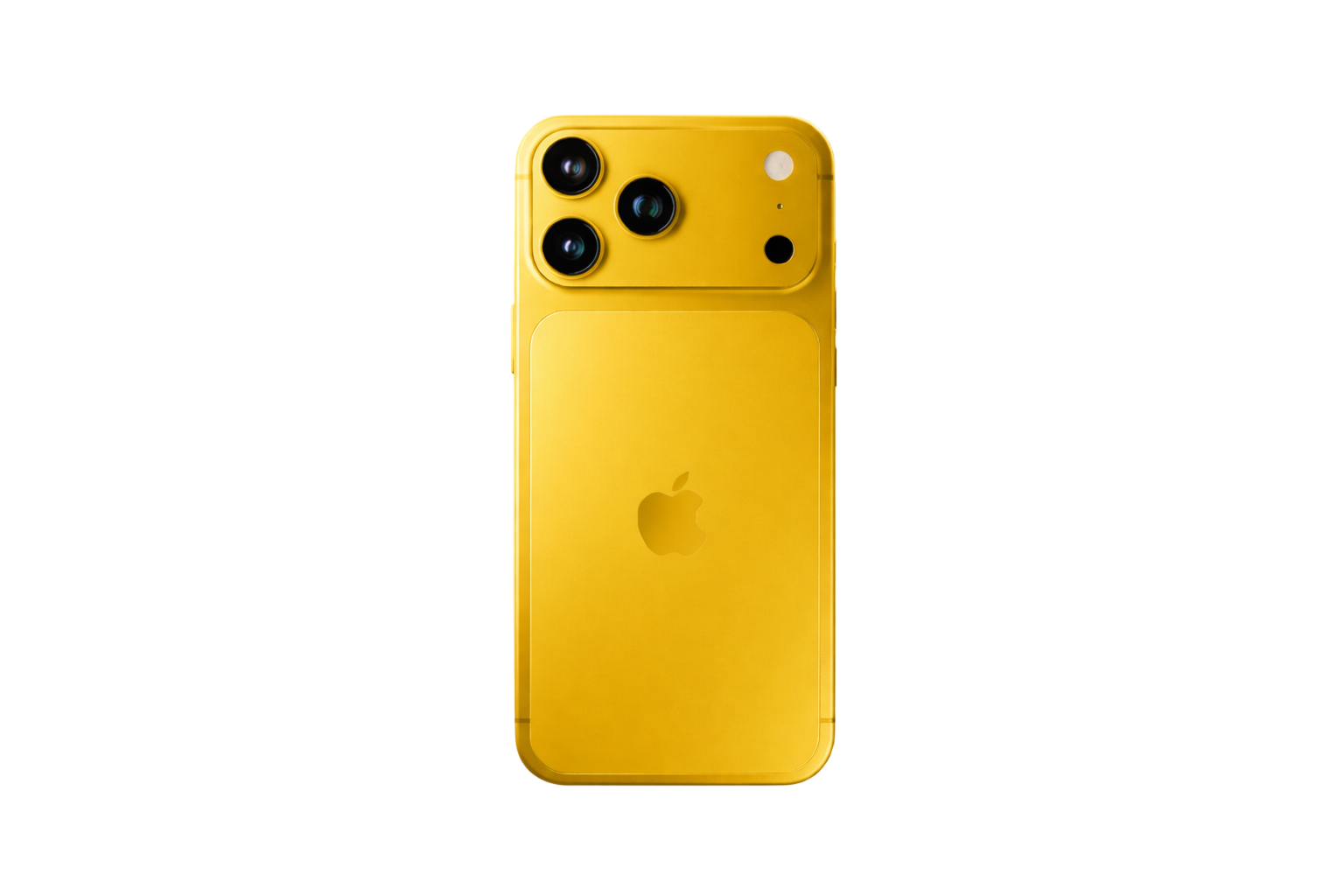 Customized iPhone Yellow Finish